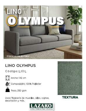 Portada del catálogo Lino Olympus