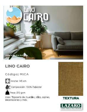 Portada del catálogo Lino Cairo