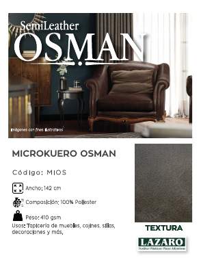 Portada del catálogo Microkuero Osman