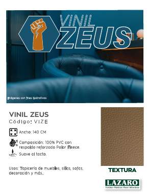 Portada del catálogo Vinil Zeus